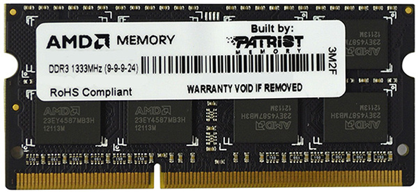 фото Модуль памяти SODIMM DDR3 4GB AMD R334G1339S1S-UO в Омске