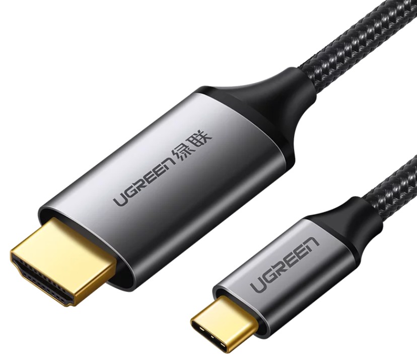 

Кабель UGREEN 50570_ USB-C to HDMI Male to Male, 1,5 м, серый, 50570_