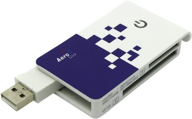 

Карт-ридер внешний AeroCool AT-955A 4710700958568 (свыше 32Gb)SD/MMC/M2/MS/MS Pro/T-F All in 1, AT-955A