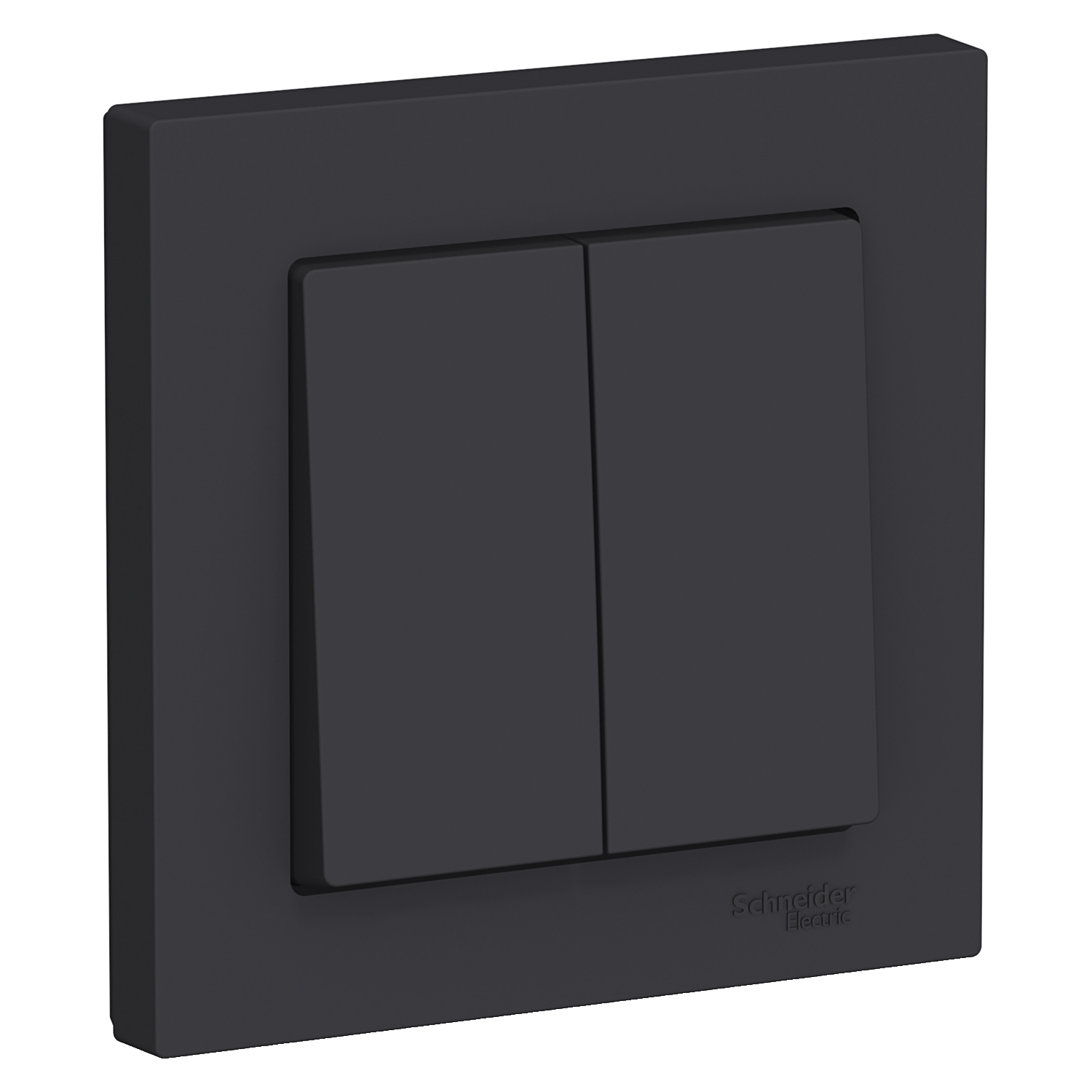 

Выключатель Schneider Electric ATN001052 AtlasDesign, 2-клавишный, сх.5, 10АХ, в сборе, карбон, ATN001052