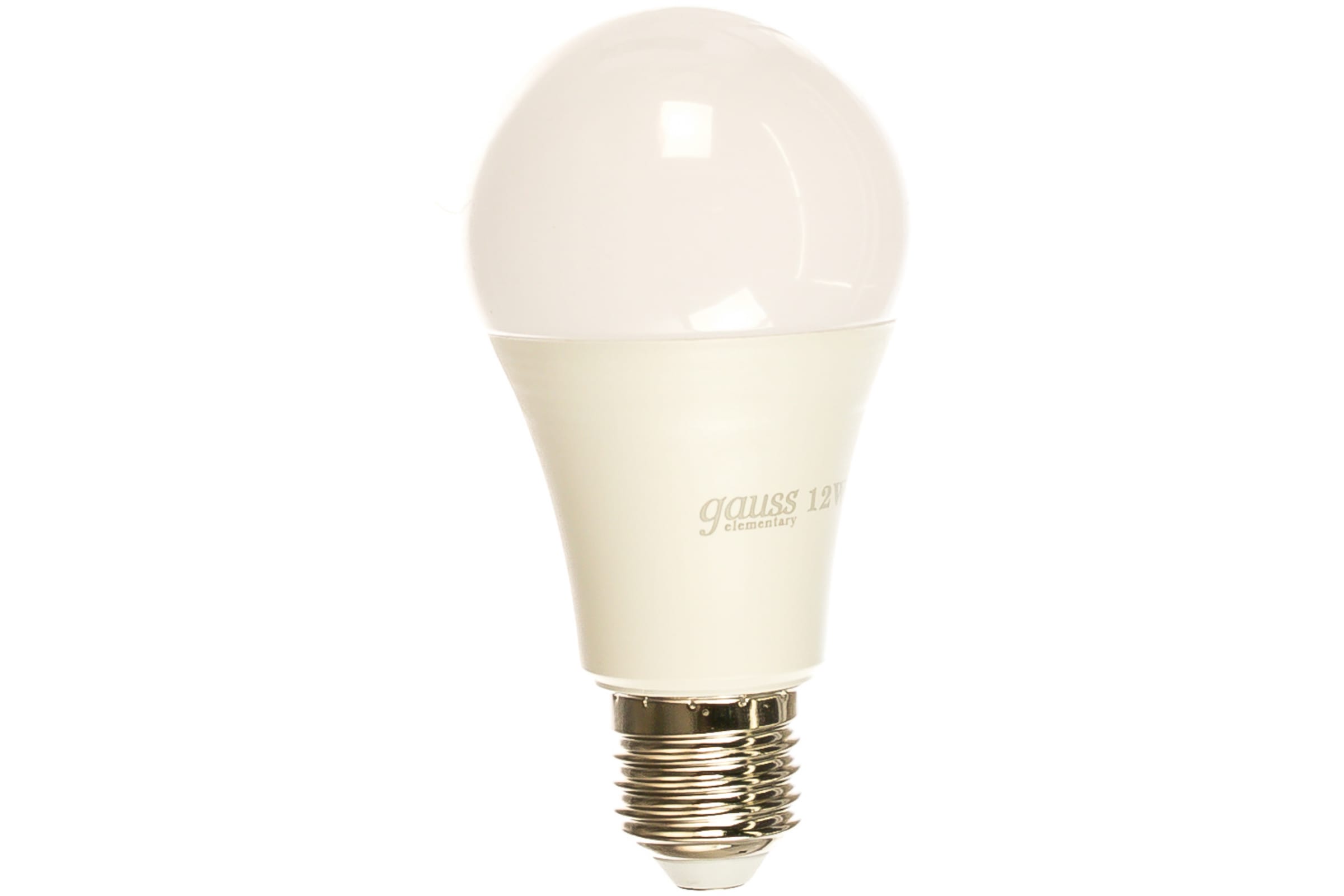 

Лампа Gauss 23222P Elementary A60 12W 4100K E27 (2 лампы в упаковке) LED, 23222P