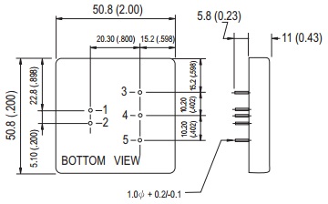 

Преобразователь DC-DC модульный Mean Well DKE15B-15 15Вт, Uвх=18-36В, два выхода +/-15В / +/-500мА, изоляция 1000В DC, корпус 2"х2" 50.8х50.8х11мм, -2, DKE15B-15