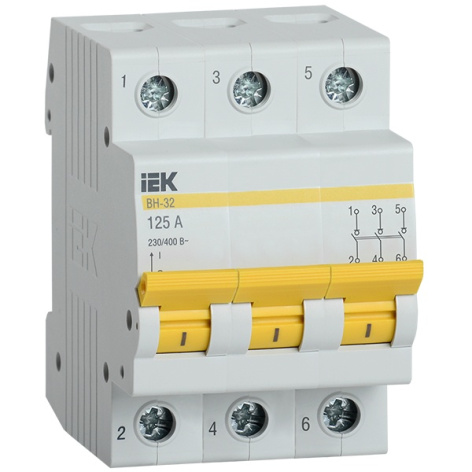 фото Выключатель нагрузки IEK MNV10-3-125 в Челябинске