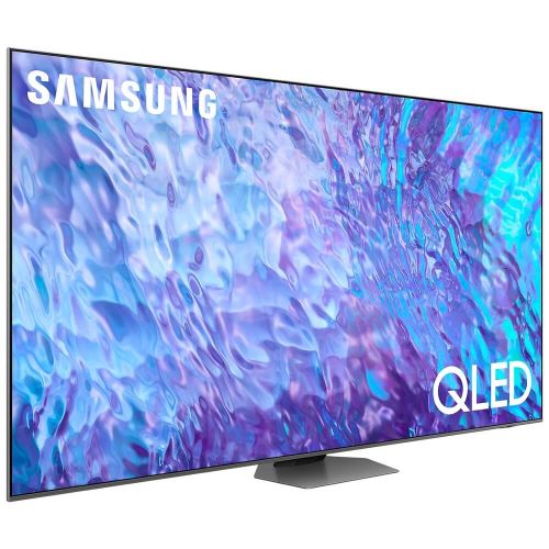 

Телевизор Samsung QE98Q80CAUXRU Series 8 серебристый 4K Ultra HD 100Hz DVB-T2 DVB-C DVB-S2 USB WiFi Smart TV, QE98Q80CAUXRU
