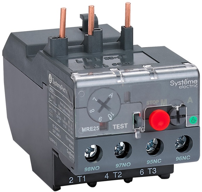 

Тепловое реле перегрузки Systeme Electric MRE254 MRE F25 2.5-4.0A КЛАСС 10A (LRE08), MRE254