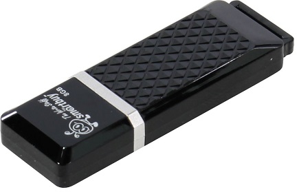 

Накопитель USB 2.0 8GB SmartBuy SB8GBQZ-K Quartz черный, SB8GBQZ-K