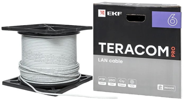 фото Кабель витая пара  EKF TRP-6FTP-04PVC-GY-IN3 в Красноярске