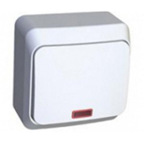

Переключатель Schneider Electric BA10-007B Этюд Переключатель 1-клавишный с подсветкой, наружный, 10 А, 220/250 В, IP20, в сборе (сх.6) (белый), BA10-007B