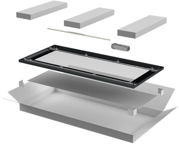 Изображение товара Стеклянная дверь для шкафа ITK LN05 18U 800 мм черная RAL9005