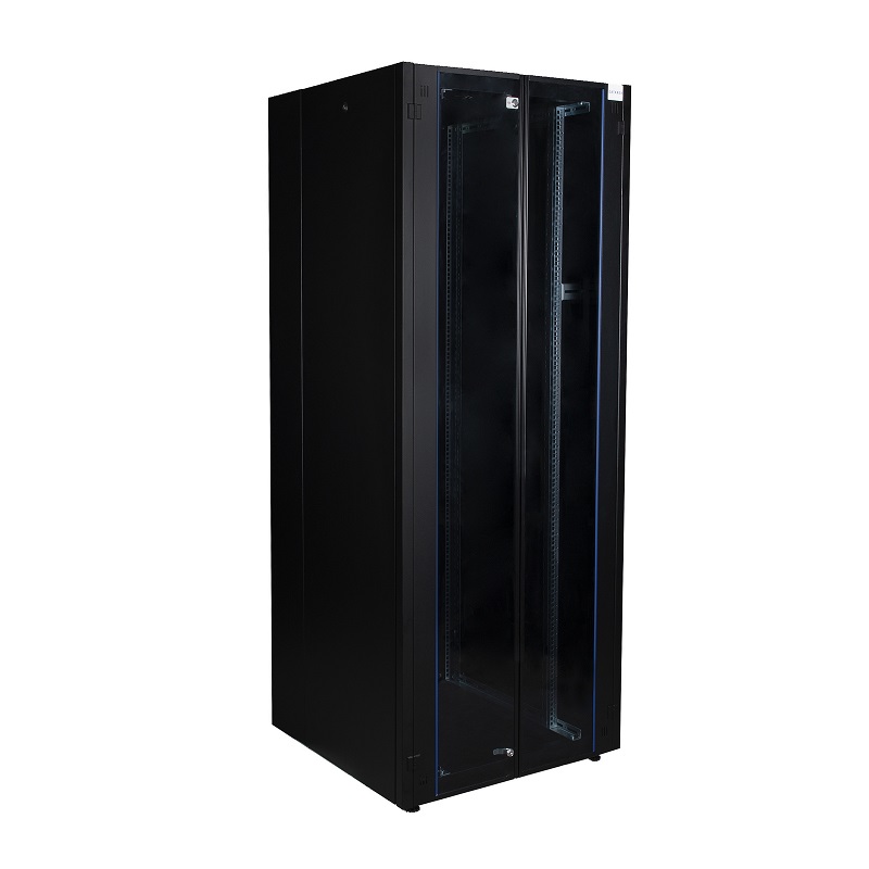 

Шкаф напольный 19", 36U Datarex DR-738421 телекоммуникационный 800х800, двойная передняя дверь стекло, двойная задняя металлическая дверь, черный, DR-738421