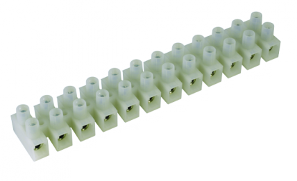 

Колодка DKC 43412PL/B клеммная, полипропилен белый,12р, 85°С, 450V, 57A, 10мм.кв., "Quadro", 43412PL/B