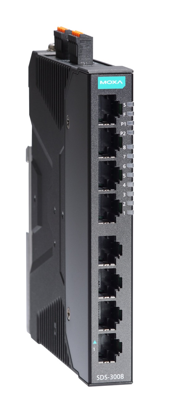 

Коммутатор MOXA SDS-3008 8-port of fast Ethernet interfaces, dual 12/24/48VDC power inputs, SDS-3008