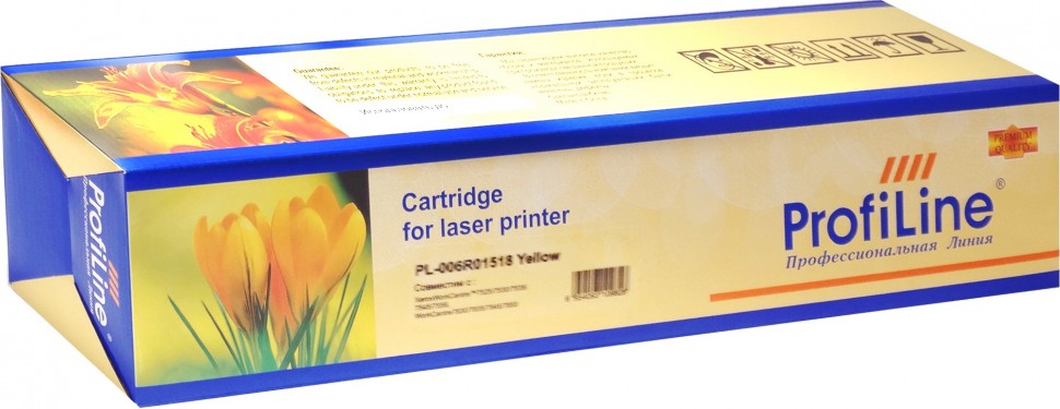 

Картридж ProfiLine PL_006R01518 для Xerox WorkCentre 7525/7530/7535/7545/7556/7830/7835/7845/7855/7970 yellow 15000 копий, PL_006R01518