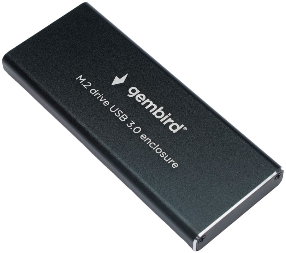 

Внешний корпус Gembird EEM2-SATA-1 USB 3.0 для M2 SATA, порт MicroB, металл, черный, EEM2-SATA-1