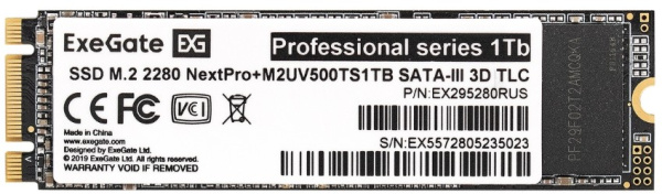 фото Накопитель SSD M.2 2280 Exegate NextPro+ M2UV500TS1TB в Самаре 1024 ГБ