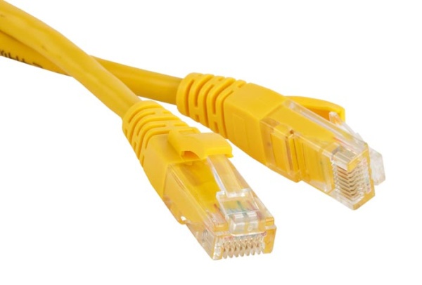 фото Кабель патч-корд U/UTP 6 кат. 2м Hyperline PC-LPM-UTP-RJ45-RJ45-C6-2M-LSZH-YL в Екатеринбурге