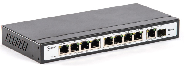 фото Коммутатор неуправляемый Бастион SKAT PoE-8E-1G-1S