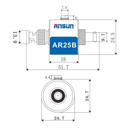 

Разъем Kyland PTS-ANT-LIGHTING 111990071 BNC Female to Male Connector, PTS-ANT-LIGHTING