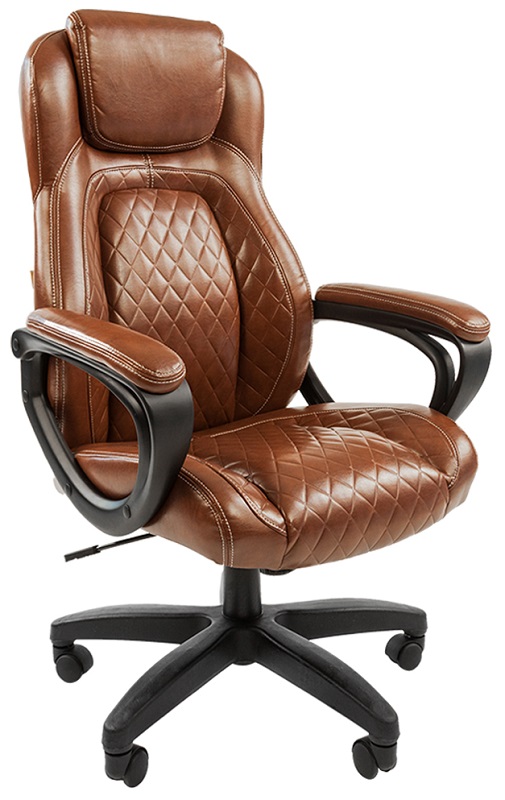 

Кресло офисное Chairman 432 Chairman 7014856 коричневое, экокожа, до 120 кг, 432