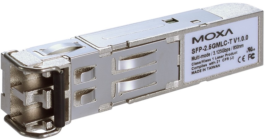 

Модуль SFP MOXA SFP-2.5GLSLC-T 2.5GBaseFX port with LC connector, single-mode, for 20 km transmission, SFP-2.5GLSLC-T
