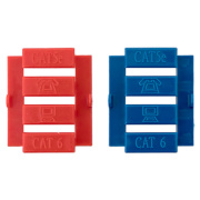 фото Накладка розетки компьютерной EKF TRP-INS-MOS-2M1P-WH