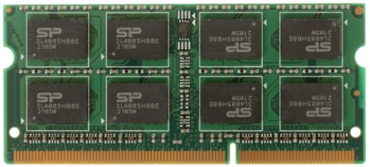 

Модуль памяти SODIMM DDR3 8GB Silicon Power SP008GLSTU160N02 PC3-12800 1600MHz CL11 1.35V, SP008GLSTU160N02