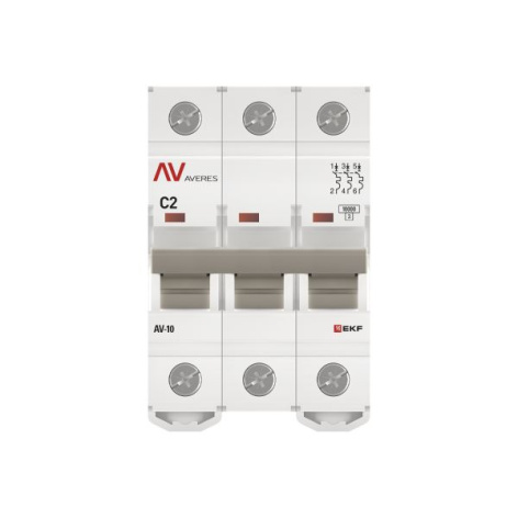 фото Автоматический выключатель  EKF mcb10-3-02C-av в Красноярске