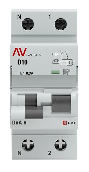 фото Автомат дифференциальный EKF rcbo6-1pn-10D-300-ac-av в Перми