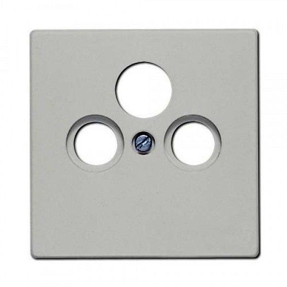 

Накладка Jung LS990SATLG TV-SAT-FM розетки LS 990 светло-серая, LS990SATLG