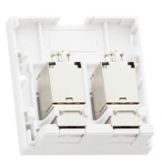 фото Компьютерная розетка NikoMax NMC-WO2SD2-FT-ST-WT