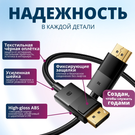 фото Кабель DisplayPort Filum FL-AV-DP8K60HZ-1.8M в Нижнем Новгороде