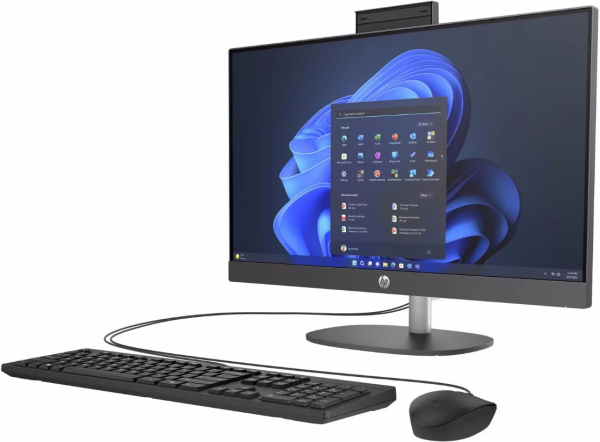 фото Моноблок 23.8" HP ProOne 240 G10 All-in-One NT (Intel Core Ultra 7 155U, 16ГБ DDR5, SSD 512 ГБ, Intel UHD Graphics, Без ОС) Серебристый [BY6U3ET]