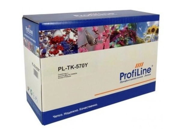 

Тонер ProfiLine PL_TK-570Y_Y_WC для Kyocera ECOSYS P7035cdn/FS-C5400DN с бункером отработанного тонера yellow 12000 копий, PL_TK-570Y_Y_WC