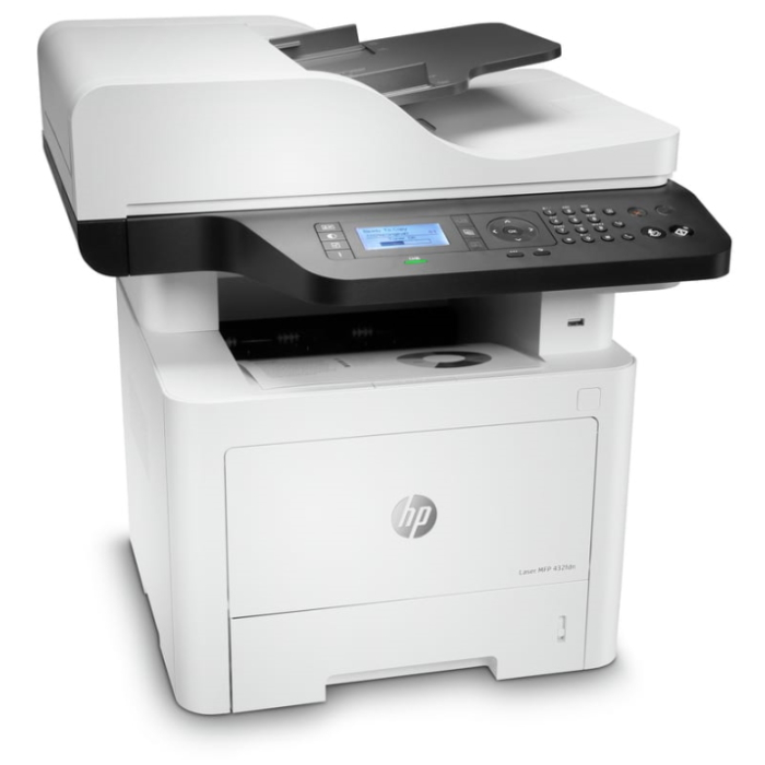

МФУ HP Laser MFP 432fdn 7UQ76A А4, 1200dpi, 40ppm, duplex, ADF50,USB/LAN, 256Mb, Laser MFP 432fdn