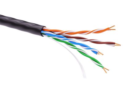 

Кабель витая пара U/UTP 5e кат. 4 пары DKC RN5EUUPE3BK 24AWG(0.51 мм), медь, одножильный (solid), внутренний, PE, чёрный, уп/305м ''RAM telecom'', RN5EUUPE3BK