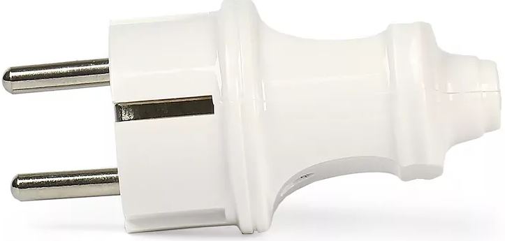 

Вилка SmartBuy SBE-16-P01-w прямая с заземлением белая 16А 250В (1/50), SBE-16-P01-w