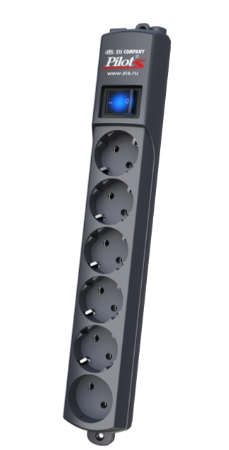 

Источник бесперебойного питания ZIS S7M Pilot S surge protector 6 outlets (EUR 5 + 1 without grounding) 7 m, graphite, Pilot S7M Graphite