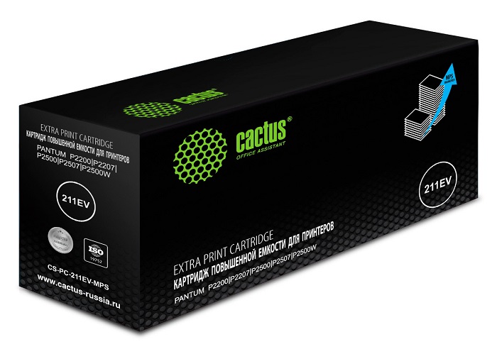 

Картридж Cactus CS-PC-211EV-MPS лазерный, черный (6000стр.) для Pantum P2200/P2207/P2500/P2507/P2500W, CS-PC-211EV-MPS