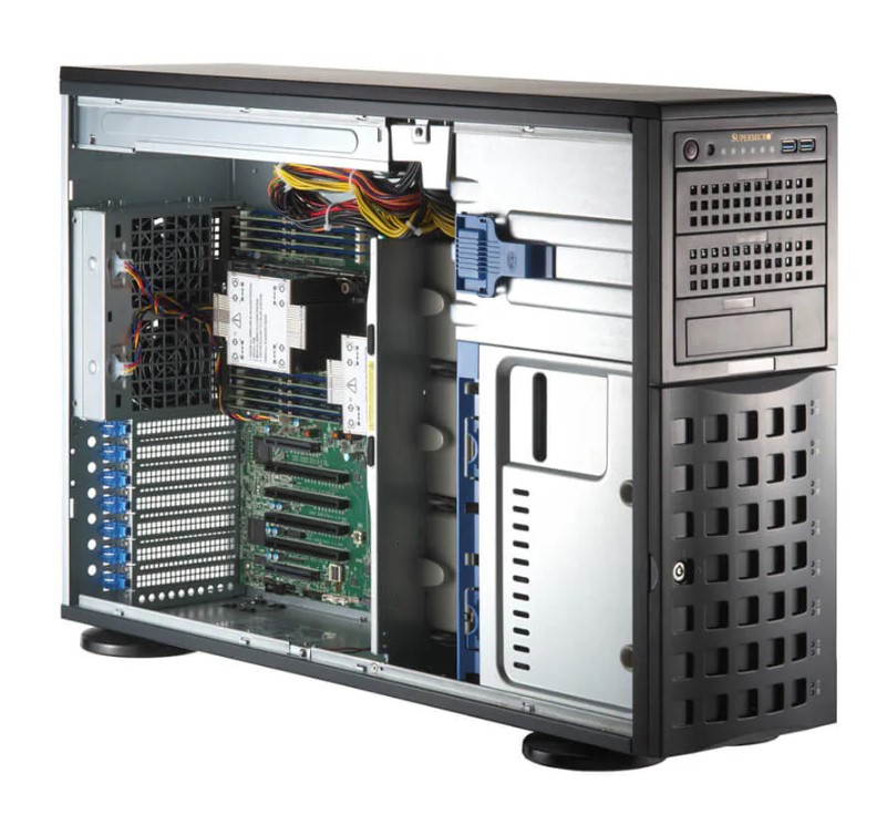 

Серверная платформа 4U Supermicro SYS-741P-TR (2*LGA4677, C741, 16*DDR5 (5600), 4*3.5" NVMe/SAS/SATA HS, 4*3.5" SAS/SATA HS, 2*M.2, 6*PCIE, 2*Glan, IP, SYS-741P-TR