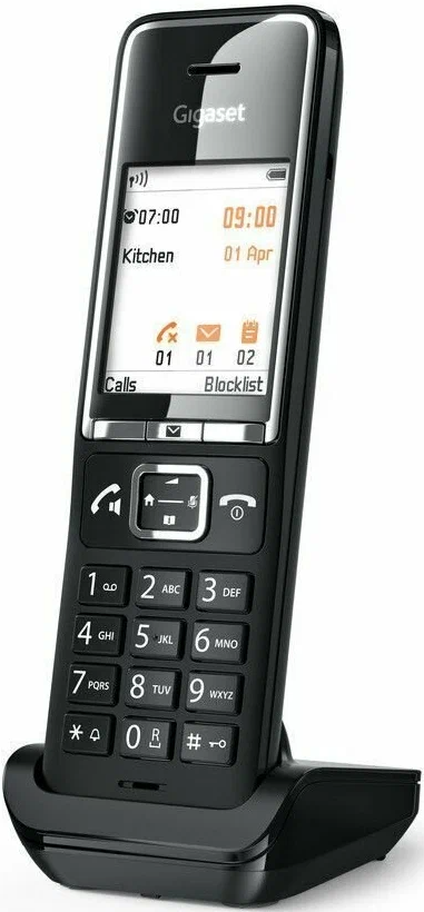 

Дополнительная трубка DECT Gigaset S30852-H3051-S304 Comfort 550HX черный для Comfort 550, S30852-H3051-S304