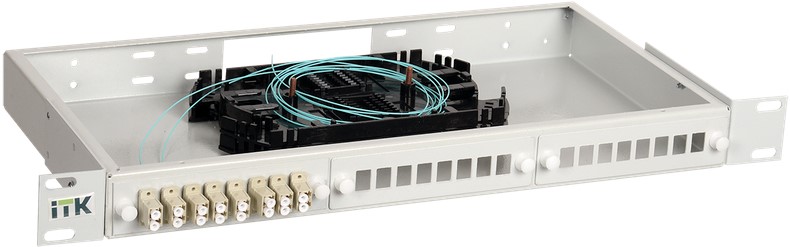 

Кросс оптический настенный ITK FOBX24-1U-12LCUD03 1U укомплектованный: LC (duplex) 12шт; (OM3), FOBX24-1U-12LCUD03