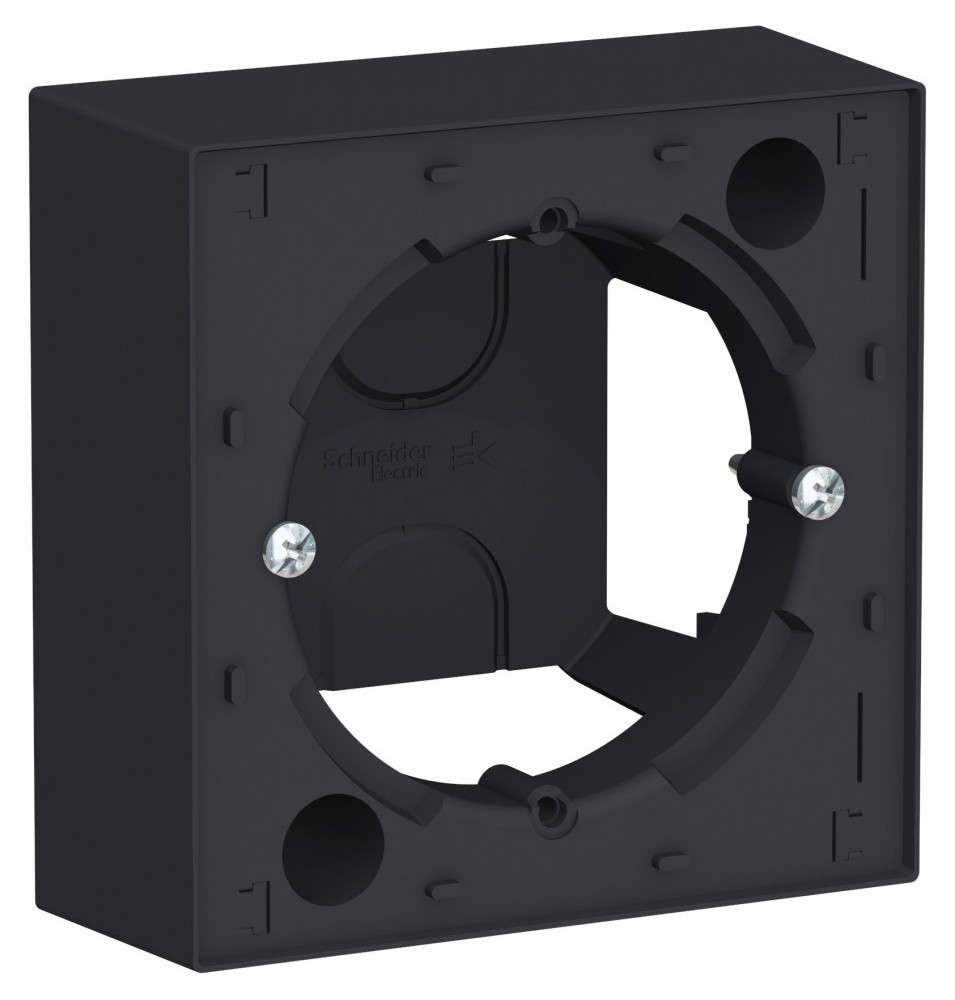 

Коробка Schneider Electric ATN001000 AtlasDesign, для наружного монтажа, карбон, ATN001000