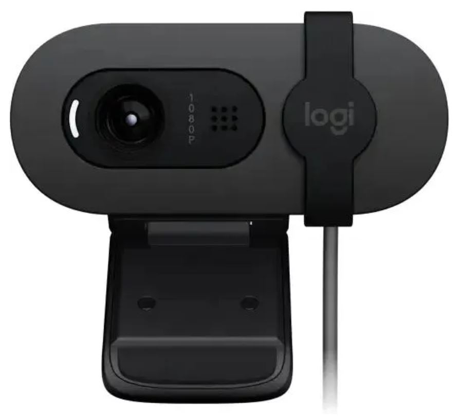 

Веб-камера Logitech HD Webcam Brio 90 960-001581 графитовый 2Mpix (1920x1080) USB Type-C с микрофоном, HD Webcam Brio 90