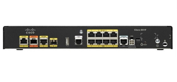 Изображение товара Маршрутизатор Cisco C891F-K9 с двумя WAN портами и высокой надежностью