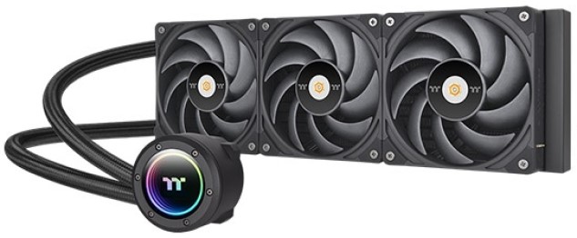 

Система охлаждения жидкостная Thermaltake Toughliquid 420 Ex Pro ARGB CL-W401-PL14BL-A LGA1200/1700/1851/AM4/AM5 (3*140mm, 500-2000rpm, 119.6CFM, 31.6, Toughliquid 420 Ex Pro ARGB