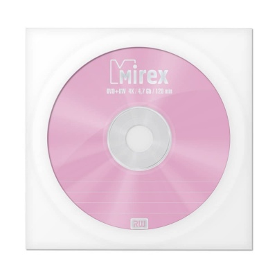 

Диск DVD+RW Mirex 1050444 4.7 Gb, 4x, бум.конверт, 1шт, 1050444