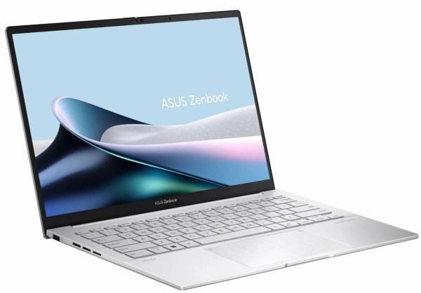 фото Ноутбук  ASUS Zenbook 14 UX3405CA-QL573 в Челябинске 14 ", Core Ultra 5, 16 Гб RAM, 1 Тб SSD, Arc graphics, Серебристый