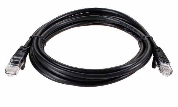 фото Кабель патч-корд U/UTP 5e кат. 3м iOpen ANP511_3M_BK в Омске