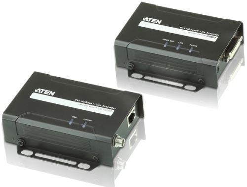 

Удлинитель Aten VE601-AT-G DVI HDBaseT-Lite, 70 м, 1xUTP Cat5e, DVI-D+RJ45, F, без шнуров, 2xБП 220> 5V, VE601-AT-G