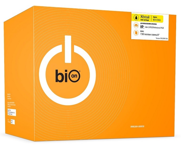 

Картридж BION BCR-CE742A CE742A для HP Color laserJet CP5225/CP5225N/CP5225DN (7300 стр.), Желтый, BCR-CE742A